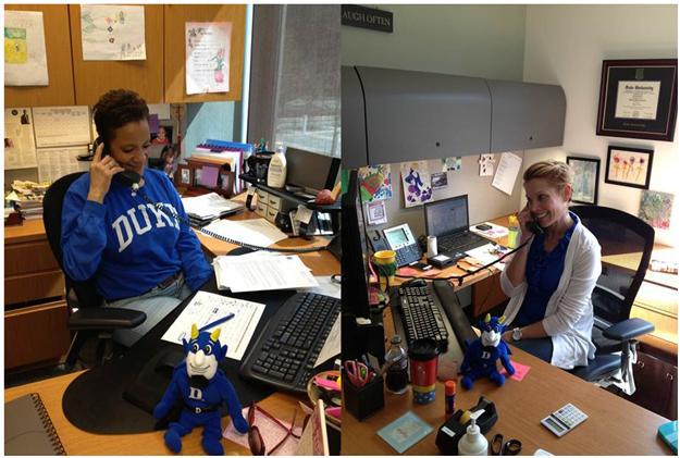 Meghan Leypoldt, Liz Riley Hargrove, and the Blue Devil calling new admits: Welcome to Team Fuqua, Class of 2015! / admitcalls.jpg admitcalls.jpg