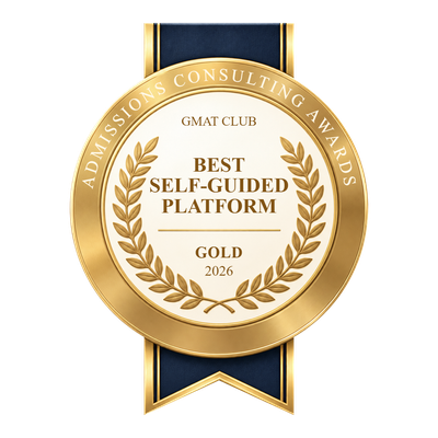 ApplicantLab — Gold Award, Best Self-Guided Platform, GMAT Club Admissions Consulting Awards 2026