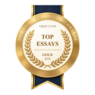 Square One Prep — Gold Award, Top Narrative & Essay Development, GMAT Club Admissions Consulting Awards 2026