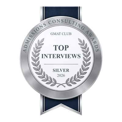 Admit Expert — Silver Award, Top Interview Prep, GMAT Club Admissions Consulting Awards 2026