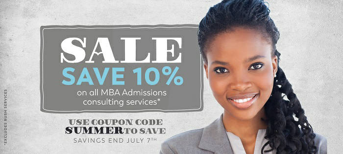 Save Now on All MBA Admissions Consulting Services! 