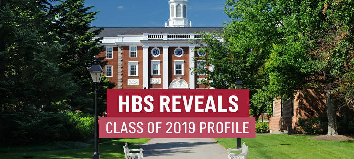 The breakdown for HBS's class of 2019 