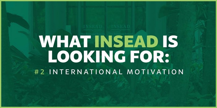 INSEAD Criterion #2 International Motivation