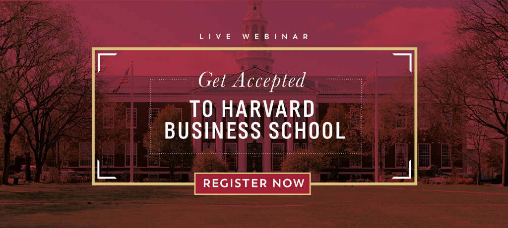 Get accepted to HBS webinar