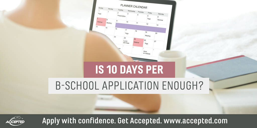 Is 10 Days Per B-School Application Enough? 