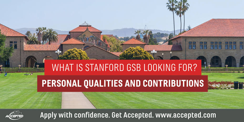What is Stanford GSB looking for personal qualities