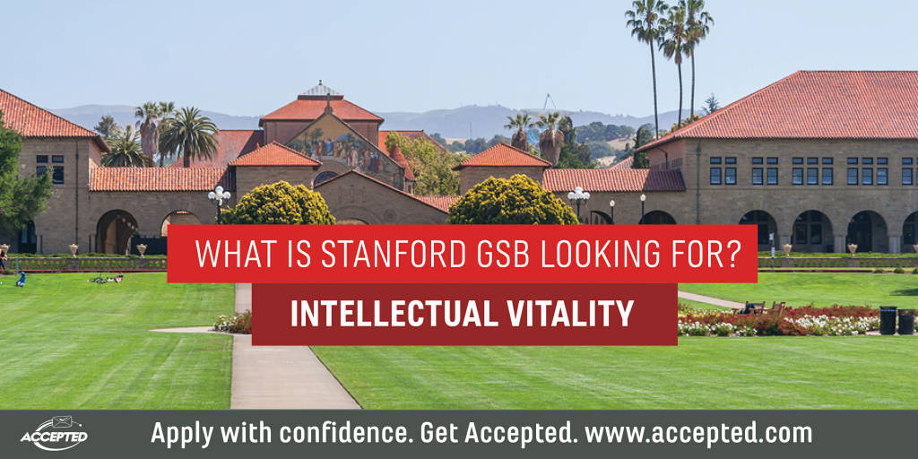 What is Stanford looking for intellectual vitality