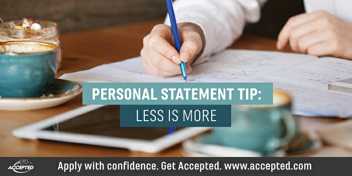 Personal Statement Tip_ Less is More