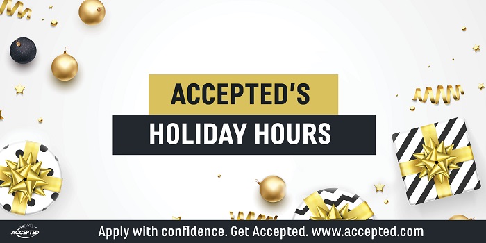 Accepted's Holiday Hours