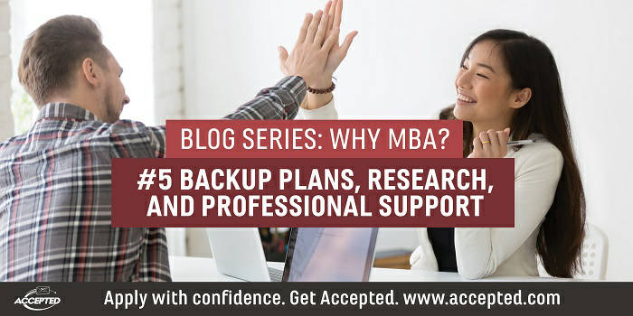 Backup plans, research and professional support