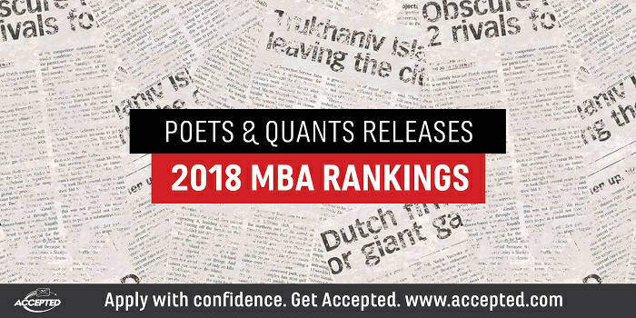 Poets & Quants Releases 2018 MBA Rankings