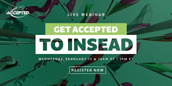 Get Accepted to INSEAD Blog Register