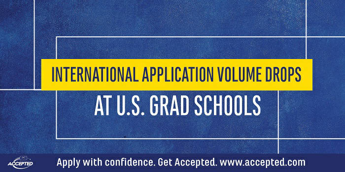 International Application Volume Drops at U.S. Grad Schools