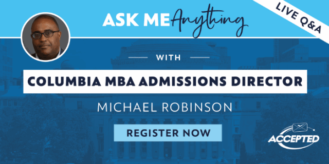 Register for our AMA (Ask Me Anything) with CBS Director of Admissions, Michael Robinson