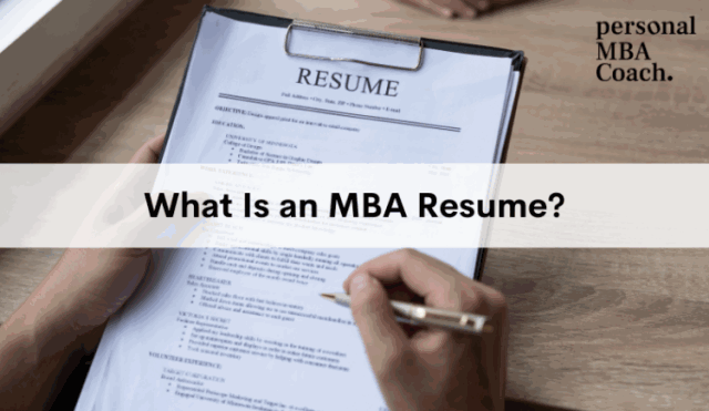 what-is-an-mba-resume