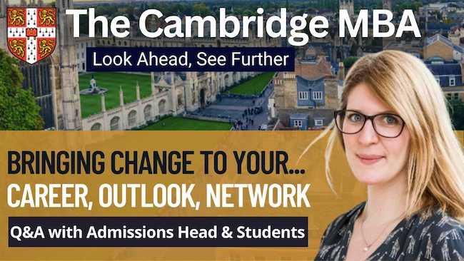 Cambridge Judge Business School AdCom Q&A
