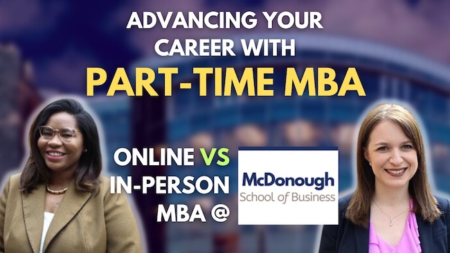 Part Time MBA Georgetown McDonough AdCom Q&A