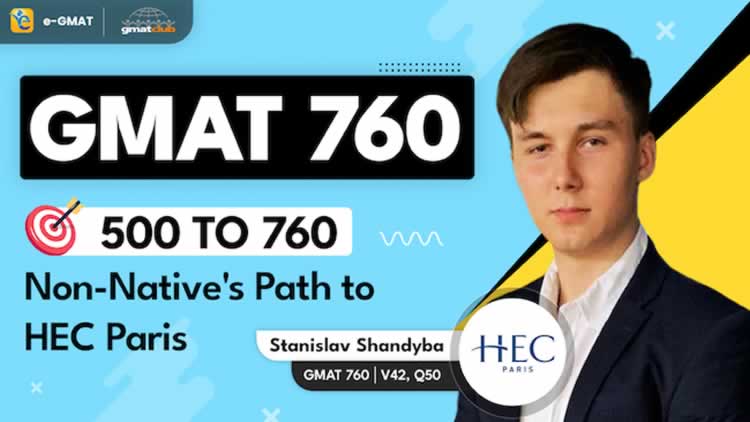 GMAT 500 to 760 with V14 to V42