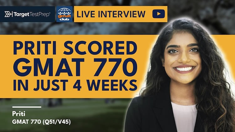 Priti's GMAT 770 Journey