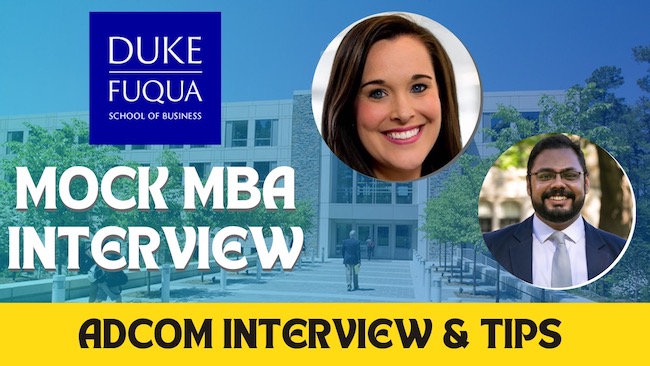 Fuqua Mock MBA Interview