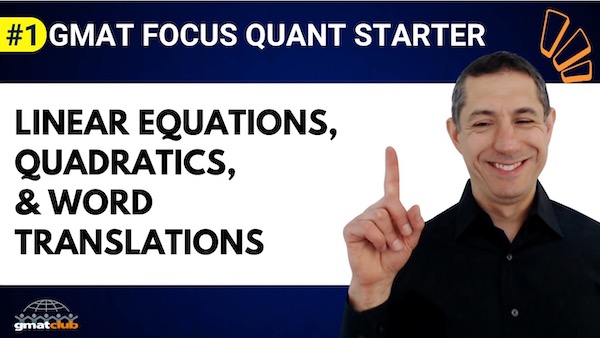 GMAT Focus Quant LIVE EP1