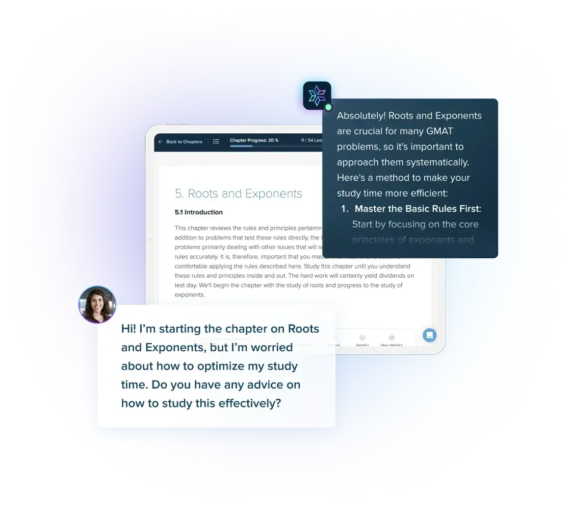 Personal GMAT AI Tutor Interface