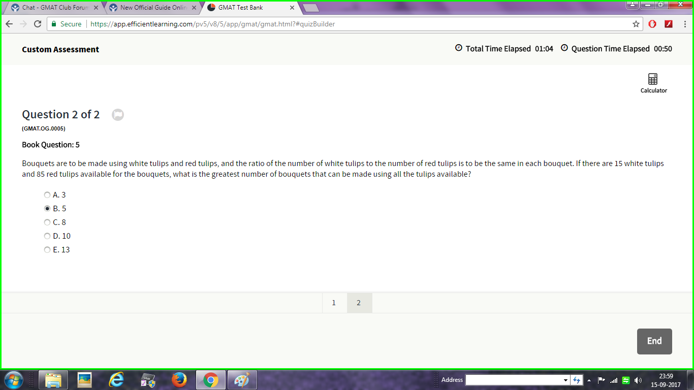 9.After marking answer it doesnot provide instant solution(exam mode).png