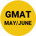 GMAT test-takers May/June Logo